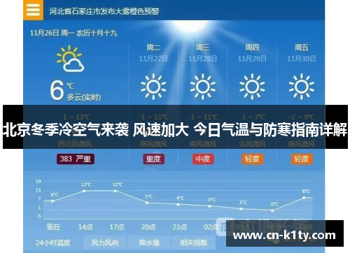 北京冬季冷空气来袭 风速加大 今日气温与防寒指南详解